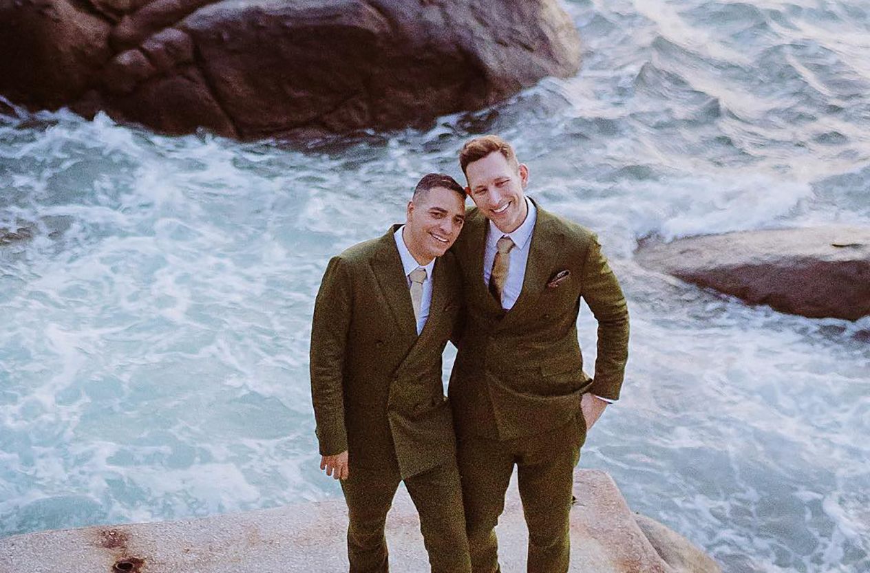 Андрій Хветкевич з чоловіком Феліпе Андрій Хветкевич з чоловіком Феліпе