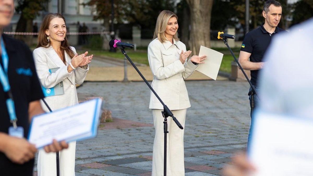 Елена Зеленская и Реджина Де Доминицис Елена Зеленская и Реджина Де Доминицис