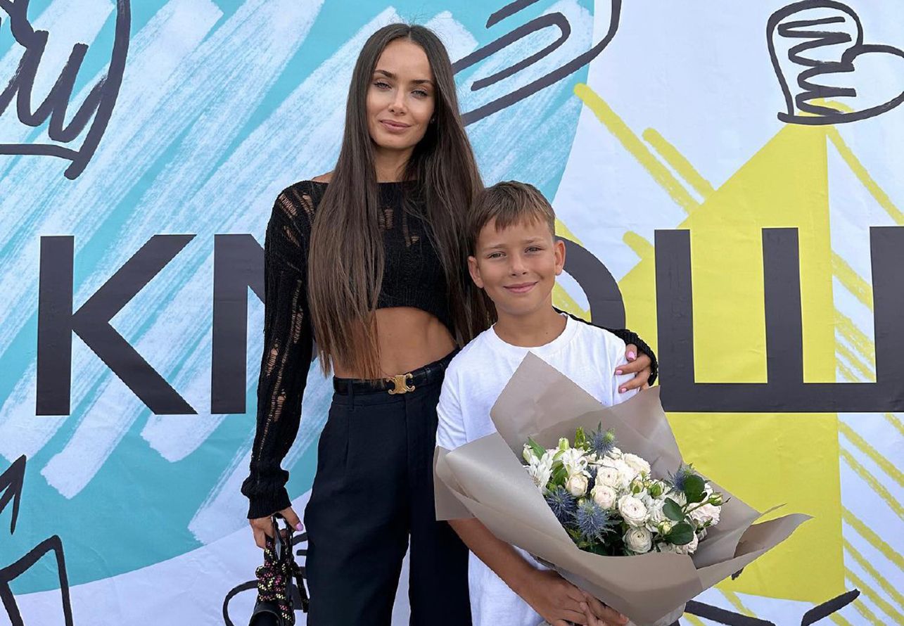 Ксенія Мішина з сином Платоном Ксенія Мішина з сином Платоном