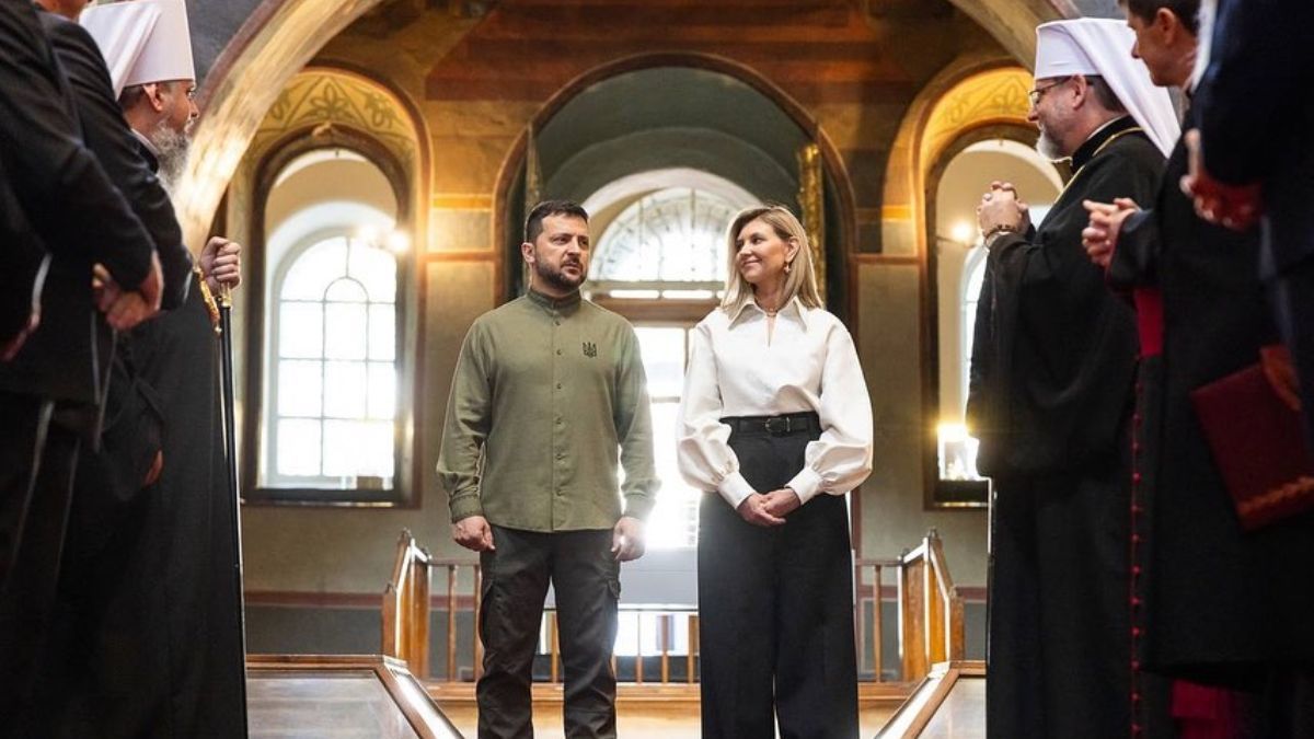 Олена Зеленська з чоловіком Олена Зеленська з чоловіком