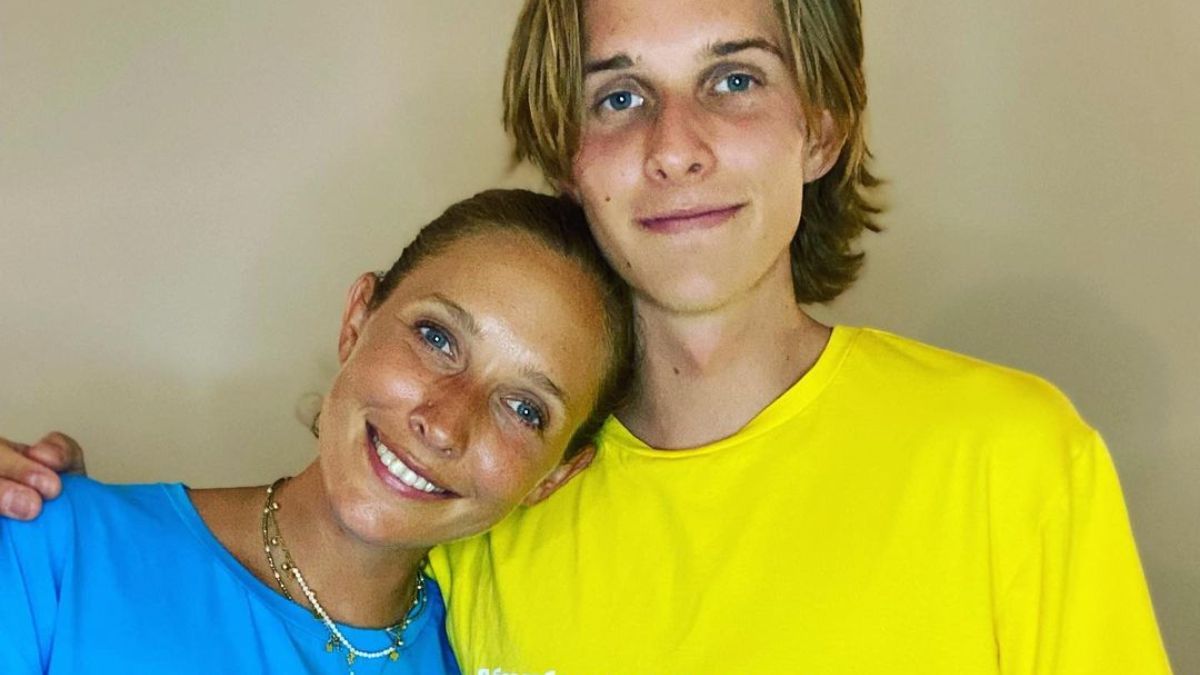 Катя Осадча зі своїм старшим сином Катя Осадча зі своїм старшим сином