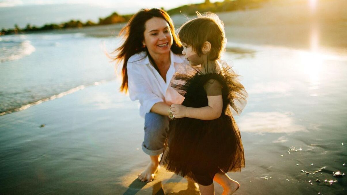 Лілія Подкопаєва з донькою