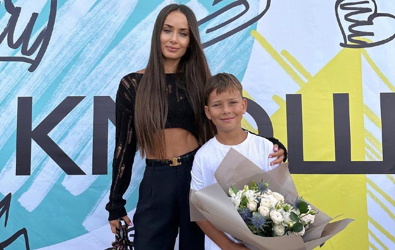 Ксения Мишина с сыном Платоном Ксения Мишина с сыном Платоном