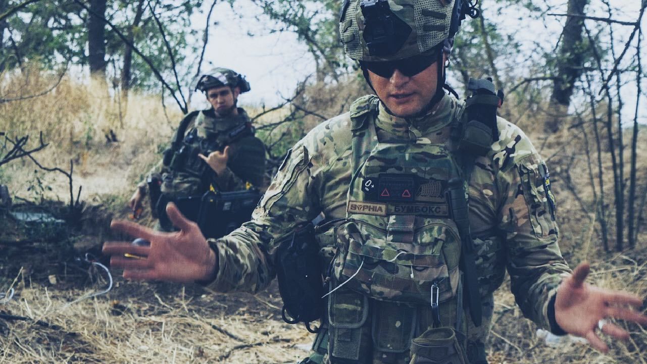 Андрій Хливнюк з побратимом Андрій Хливнюк з побратимом