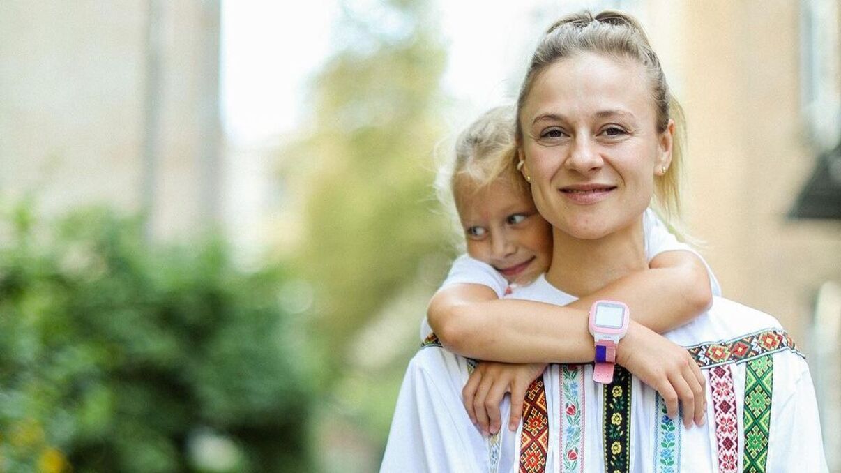 Ольга Мартыновская с дочерью