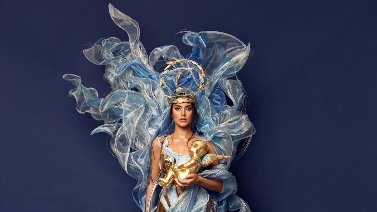 Выступление украинки на Мисс Вселенная-2023 в национальном костюме