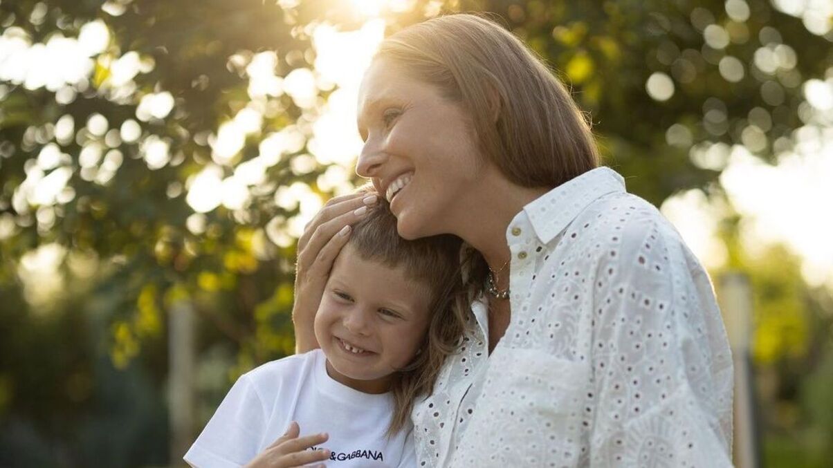 Катя Осадчая с сыном Катя Осадчая с сыном