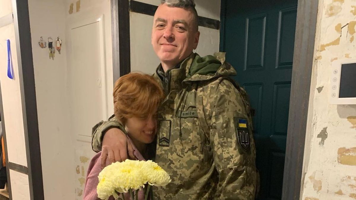 Євгенія Гапчинська з чоловіком Євгенія Гапчинська з чоловіком