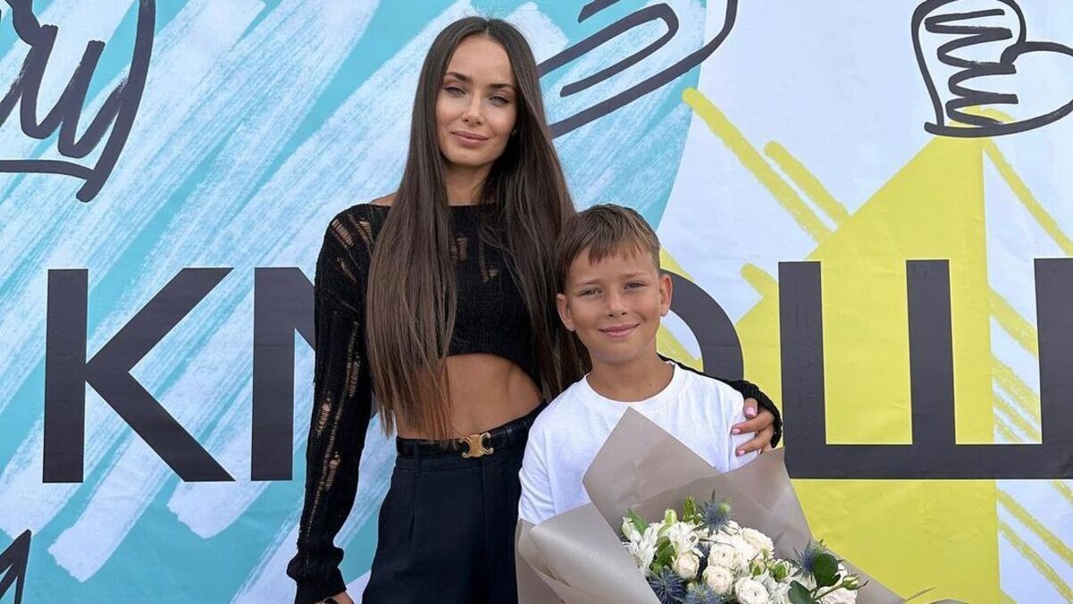 Ксения Мишина с сыном