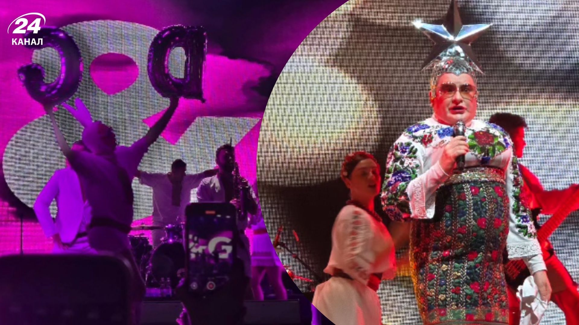 Верка Сердючка на концерте в Праге Верка Сердючка на концерте в Праге